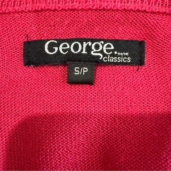 George Pink Cardigan Sweater with Textured Knit - Picture 2 of 9